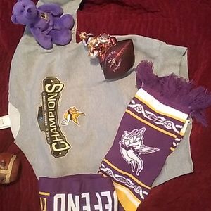 🏈 Vintage  Minnesota Vikings 2000 DEADSTOCK SWEATSHIRT UNISEX GREY   SKOL 🍺